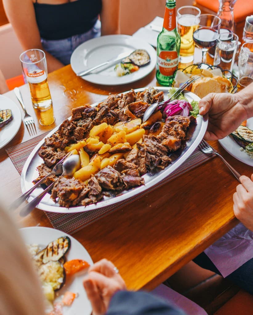 Best local food Dubrovnik Traditional peka Dubrovnik and best local food served at Konoba Pjatanca restaurant